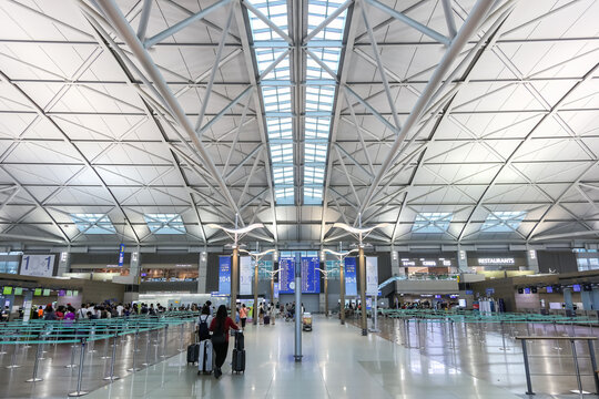 Seoul Incheon International Airport Terminal 1 building in South Korea