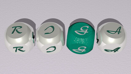 combination of RIGA built by cubic letters from the top perspective, excellent for the concept presentation. latvia and city