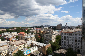 Fototapeta na wymiar panorama of the city of Kiev. Mikhailovskaya Square. Sofievskaya square
