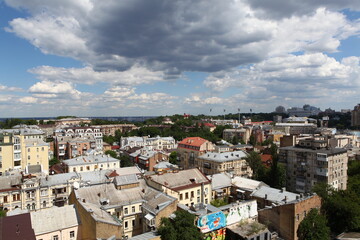 Naklejka premium panorama of the city of Kiev. Mikhailovskaya Square. Sofievskaya square