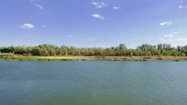 lake and sky in Uralsk