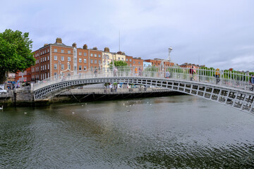 Dublin - August 2019: Ha'penny in the day