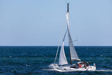sailing boat on the Baltic Sea