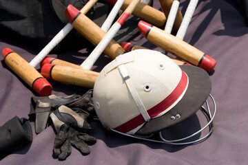 Polo gear used by jockeys