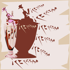 poster girl with a milkshake