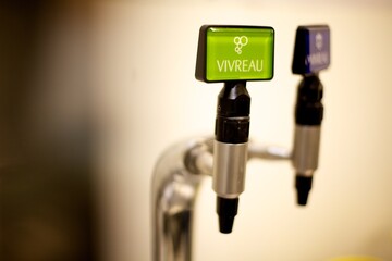 Vivreau water tap dispensing hot and cold water,