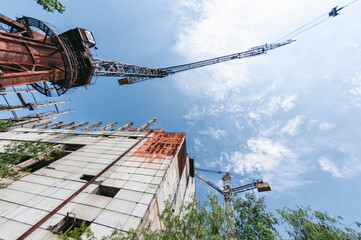 Reactors building 5 and 6 in Pripyat, Chernobyl exclusion Zone. Chernobyl Nuclear Power Plant Zone...