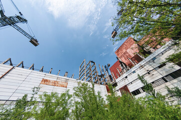 Reactors building 5 and 6 in Pripyat, Chernobyl exclusion Zone. Chernobyl Nuclear Power Plant Zone...