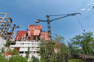 Reactors building 5 and 6 in Pripyat, Chernobyl exclusion Zone. Chernobyl Nuclear Power Plant Zone...