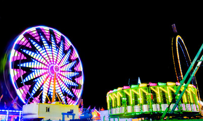 Amusement Park at Night