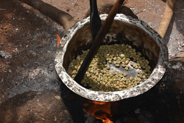 coffee seeds before being roasted