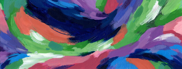 Obraz premium Abstract acrylic painting. Decorative image for creative design of posters, cards, invitations, wallpapers, banners and websites. Modern piece of art. Beautiful and trendy artistic style.