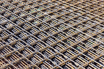 iron rod at a construction site