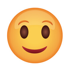 happy emoji face classic flat style icon