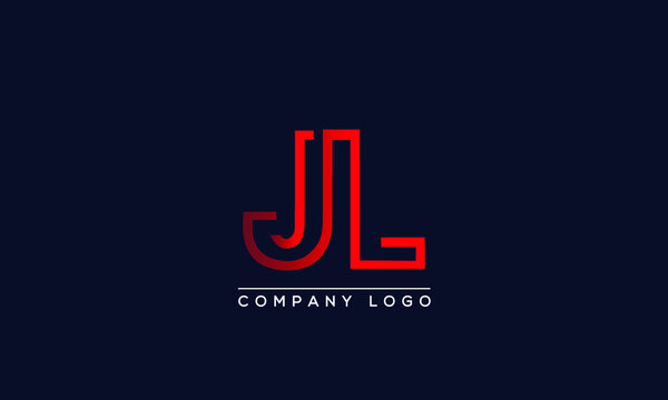 Creative Letters JL Logo Design Vector Template. Initial Letters JL Logo Design