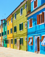 Burano island  - Venetian cityscape