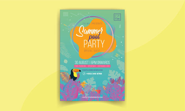 Summer Flyer Layout with Bright Gradient

A flyer layout with a summer theme and an illustration of a beach side sunset.
    A4 size
    CMYK color
    Add your own text