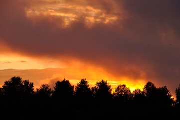 Sunset at Plérin in Brittany