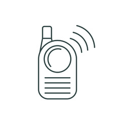 baby line icon, baby monitor