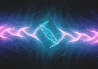 Purple and blue neon plasma background