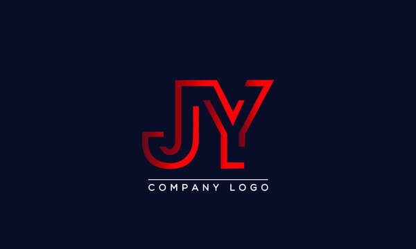 Creative Letters JY Logo Design Vector Template. Initial Letters JY Logo Design