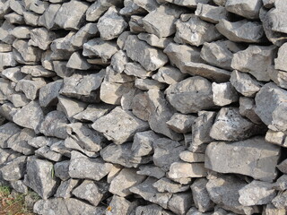 A dry stone wall, Korcula island, Croatia