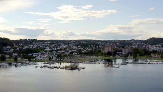 The Norwegian Town Of Sandefjord During Summer