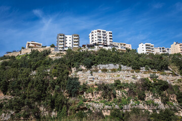 Residential buildings on a mount in Mount Lebanon Governorate of Lebanon