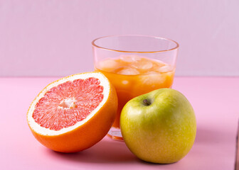 fresh citrus juice concept