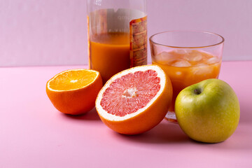 fresh citrus juice concept