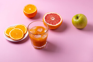 fresh citrus juice concept