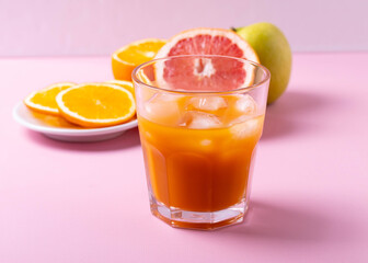 fresh citrus juice concept