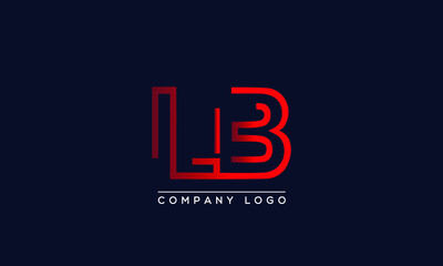 Creative Letters LB Logo Design Vector Template. Initial Letters LB Logo Design