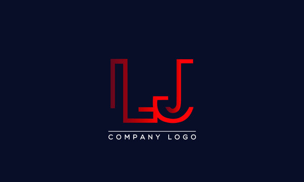 Creative Letters LJ Logo Design Vector Template. Initial Letters LJ Logo Design