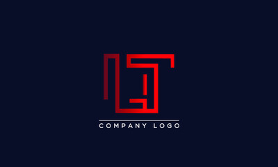 Creative letters LT Logo Design Vector Template. Initial Letters LT Logo Design