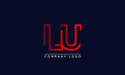 Creative letters LU Logo Design Vector Template. Initial Letters LU Logo Design