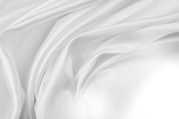 White silk fabric lines