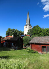 Idyllic view from the small town of Norberg in Sweden - 366816268