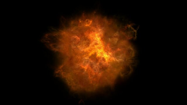 Explosion elements animation . 4K Resolution (Ultra HD).