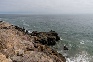 Beautiful panoramic Pacific coast vista near Point Mugu, Southern California