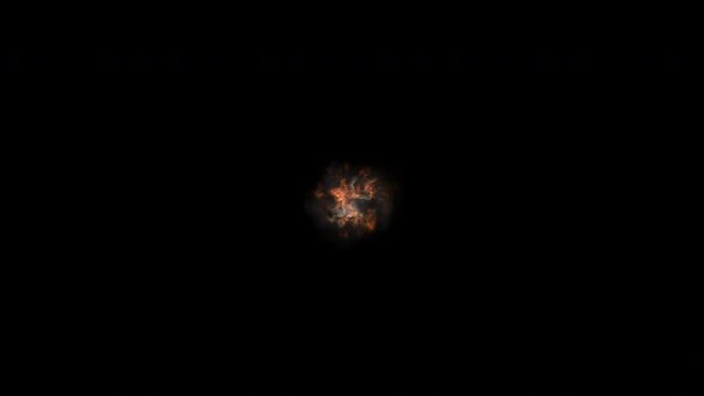 Explosion elements animation set . 4K Resolution (Ultra HD).