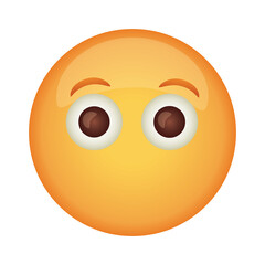 emoji face without mouth flat style icon