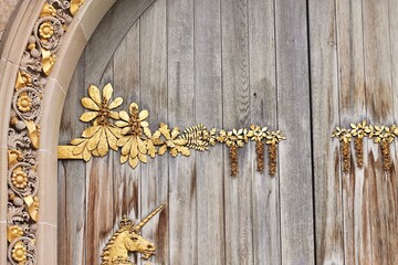 Gold Door Detailing
