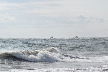 Fishing Boat on the Atlantic Ocean