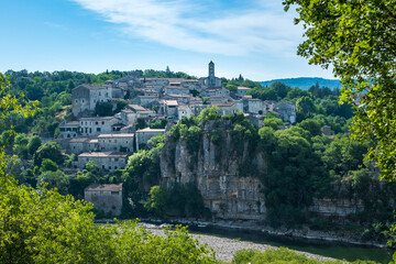 France, Ardèche (07), Balazuc, village perché.