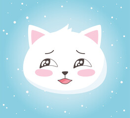 cute cats emoticons cartoon face animal funny