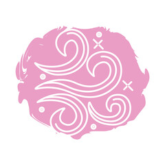 wind air zodiac symbol block style icon