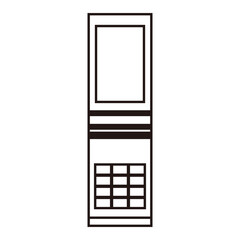 ガラパゴス携帯　白黒