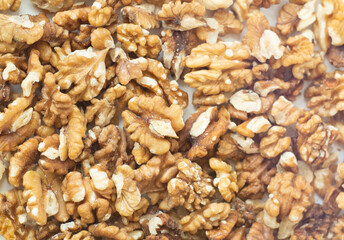 walnut, nut, isolated on white background.