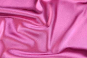 Satin fabric with gentle curves